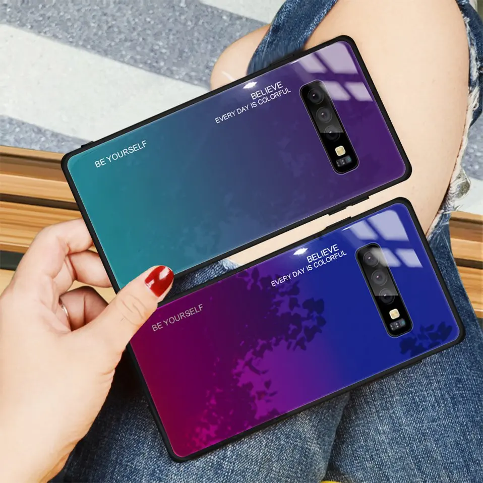 Glass Case For Samsung Galaxy S10 Lite S10e S10 S9 S8 Plus Cover Phone Case For Samsung A5 A7 2017 A6 A9 Plus 2018 A8 Star Cases (12)