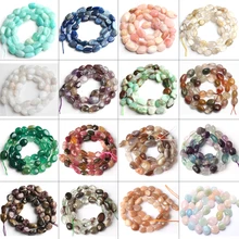 Miçangas de pedra larimar de quartzo, 8-10mm, irregular, apatite, pedra de gema, miçangas soltas para fazer jóias diy pulseira 15