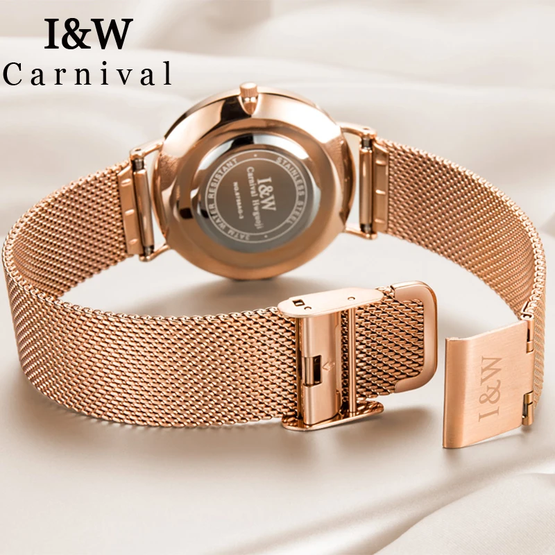 Роскошные брендовые золотые кварцевые часы женские reloj mujer женские ультра тонкие наручные часы из нержавеющей стали 36 мм