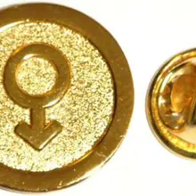 Пользовательские Мужской символ Лацкан шляпа Кепки галстук с позолотой знак гордость гей-разнообразие Марс знак брошь низкая цена 3D "золото с лацканами pin