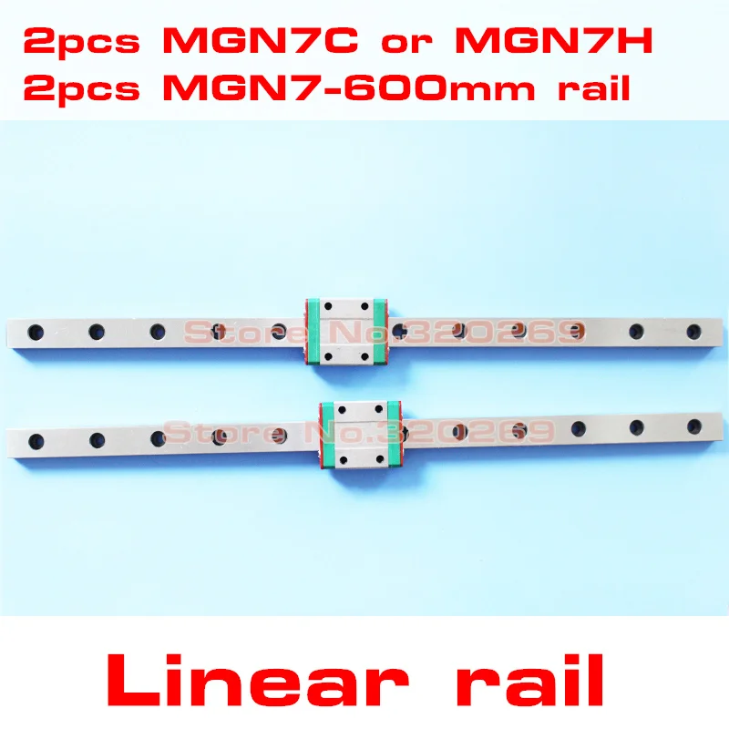 MR7 7 мм линейная направляющая MGN7 L 600 с мини MGN7H линейный Каретный блок cnc часть или
