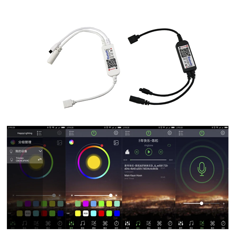 Светодиодное мини управление Bluetooth RBG 24 клавиши ИК пульт дистанционного