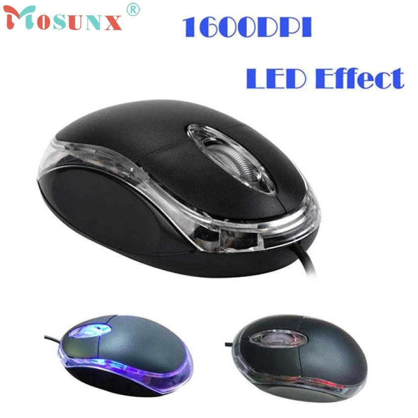 

Mouse Raton Professional Design 1200 DPI USB Wired Optical Gaming Mice Mouse Computer Rechargeable LED For PC Laptop 18Aug2