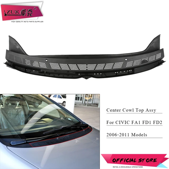 ZUK Front Windshield Center Cowl Assy Windscreen Water Guide Panel For