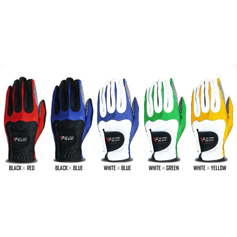 Перчатки Для Гольфа PGM мужские зимние мужские перчатки для гольфа волоконная ткань противоскользящие дышащие мужские перчатки для гольфа левая ручная одежда одиночные Гольфы перчатки