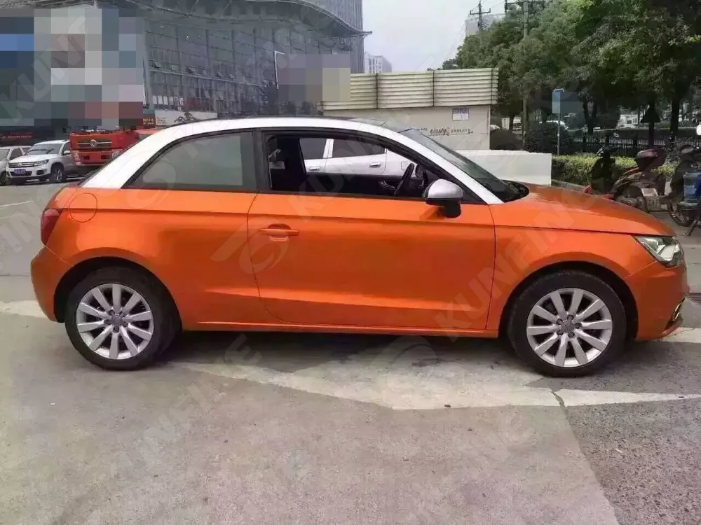 Aurora Orange Car Vinyl film 3