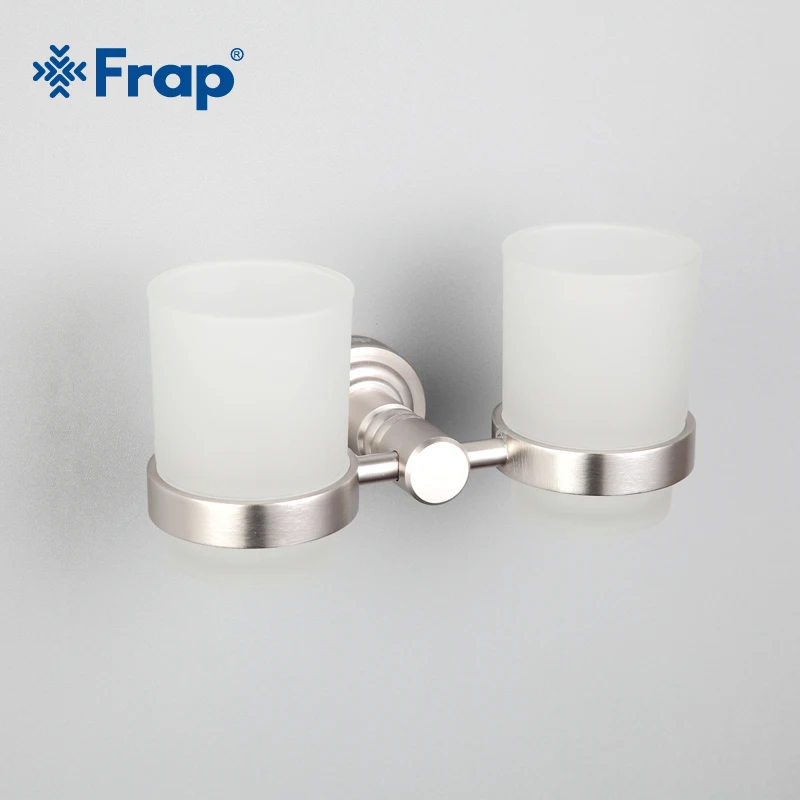 Стеклянный держатель для зубной щетки F3708|double cup holder|bathroom holderbathroom accessories |