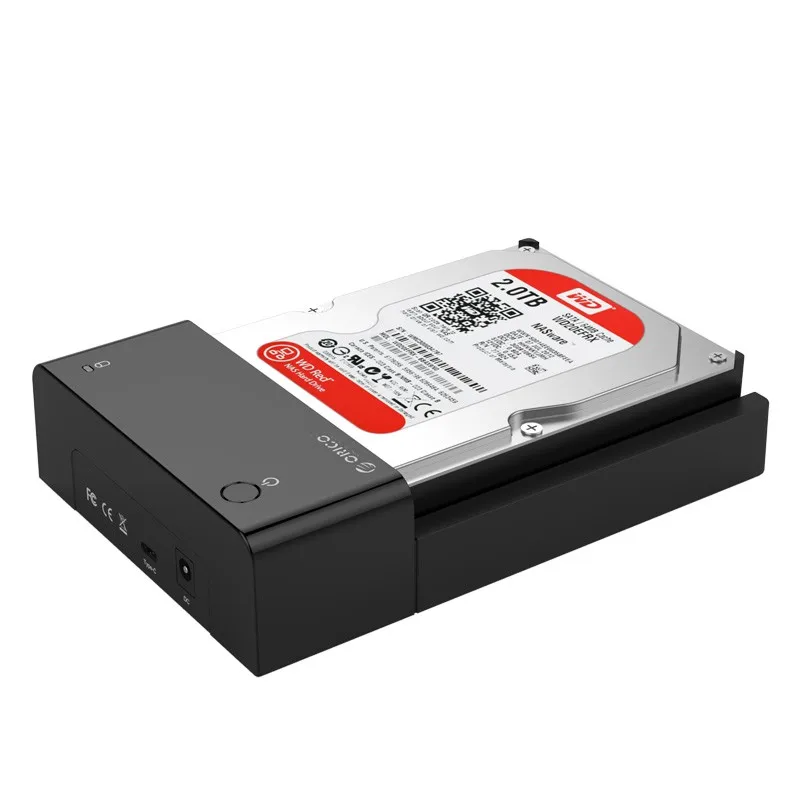 ORICO USB3.1 Gen1 к Тип-C 2,5/3,5 дюйма инструмент Бесплатная SATA HDD и SSD док-станции внешний накопитель для хранения-(6518C3)