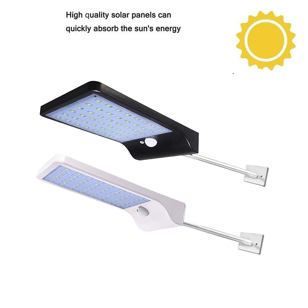 

Aluminum pole 48/36 LED Solar Power Street PIR Infrared Motion Sensor Wall Lamp Energy Saving Waterproof Outdoor Garden Security