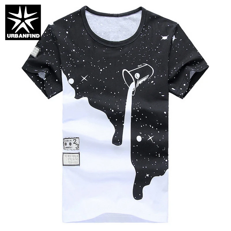 

URBANFIND New Arrival Men Summer Tees 3D Designer Printed Man Cotton T shirts Short Sleeve Style O-neck Tops Large Size M-XXXXL