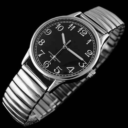 Пара любовные часы мужские и женские дизайнерские винтажные кварцевые аналоговые растягивающиеся наручные часы из сплава 1MAG 6T5K