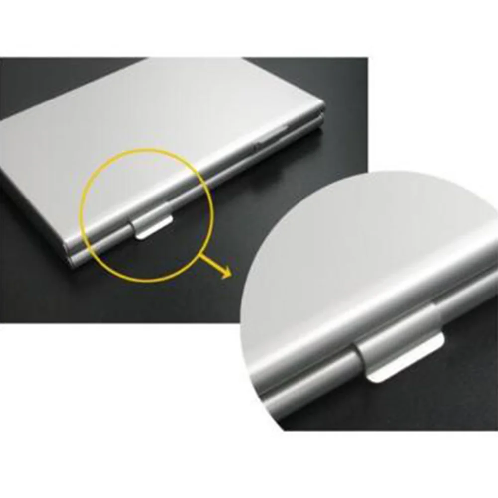 Серебряный чехол для карт памяти 24TF держатель для карт Защита двухслойная алюминиевая коробка для хранения Модная Портативная Противоударная сумка-Органайзер