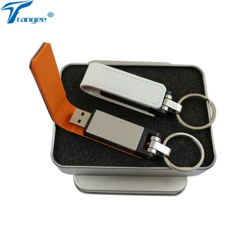 

Trangee Leather USB Flash Drives Pendrive 4GB 8GB 16GB 32GB commercial keychain Memory Card USB disk memory sticks