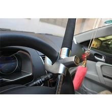 Encell Pratical Universal Car Folding Steering Wheel Lock Stainless Steel Alloy Car Parking Safety Styling Accessories TS30