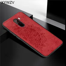 Xiaomi Pocophone F1 Case Soft TPU Silicone Cloth Texture Hard PC Phone Case For Xiaomi Pocophone F1 Cover Xiaomi Pocophone F1