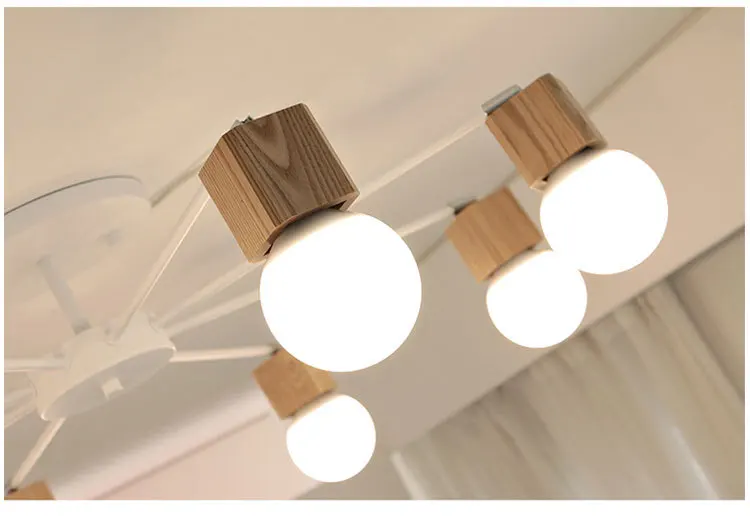LukLoy потолочный светильник, светильник для кухни, столовой, гостиной, магазина, простой современный деревянный подвесной светильник