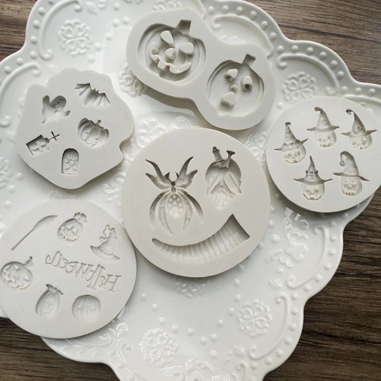 Silicone Fondant Cake Mold Chocolate Mould Halloween Series Cake