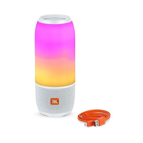 JBL Pulse3 портативный Bluetooth лайтшоу музыкальный динамик красочный голосовой помощник стерео динамик IPX7 водонепроницаемый с динамиком телефона - Цвет: white