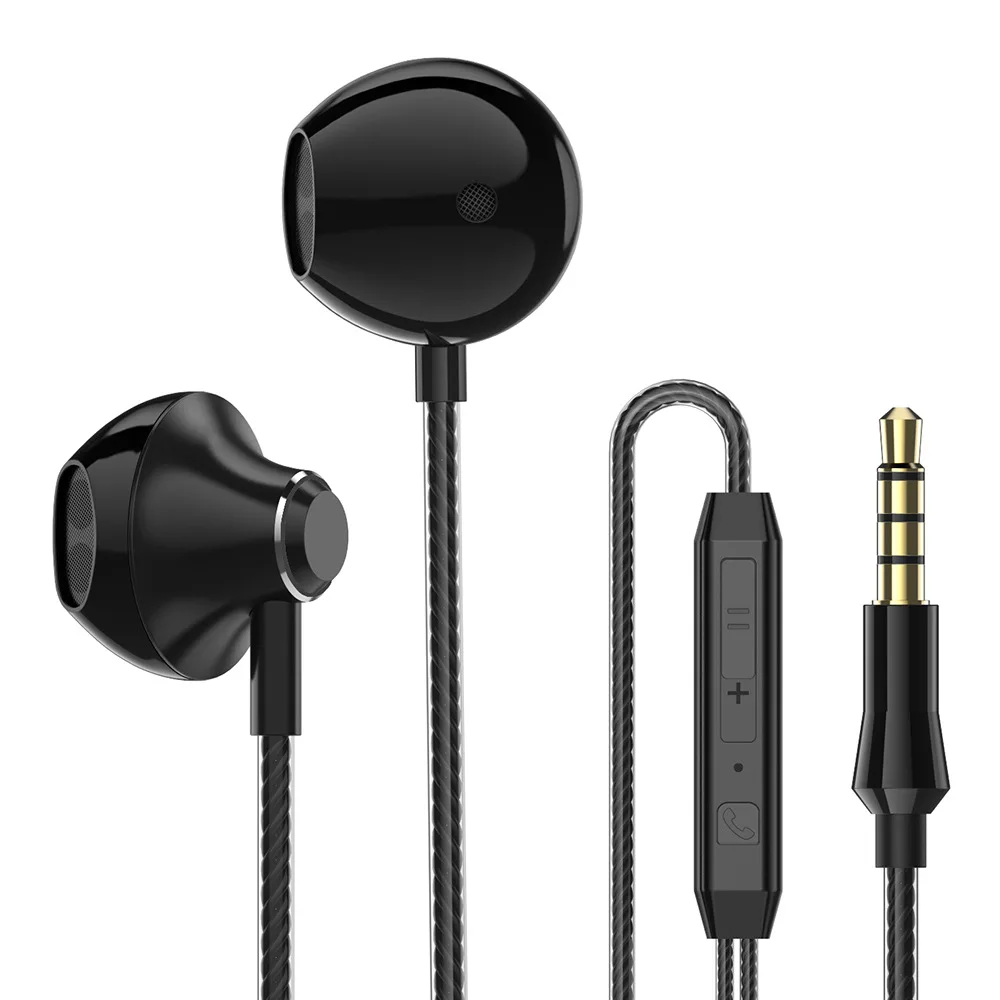 

Metal HiFi Sound Heavy Bass Sound Earphone In-Ear Sport Earbuds With Mic For Mobile Phone Xiaomi Huawei 3.5mm Ear Phone