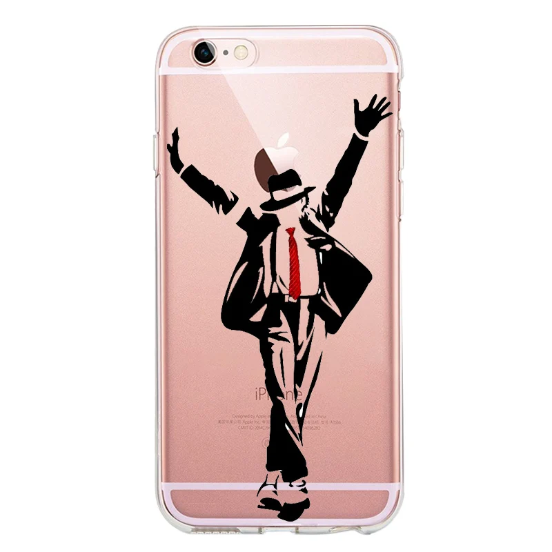 Transparent Iphone 7 Phone Case Mj Michael Jackson Do Telefone Para For Iphone 7 S 8 Plus X Xr 11 12pro Max Silicone Cidade Case Phone Case Covers Aliexpress