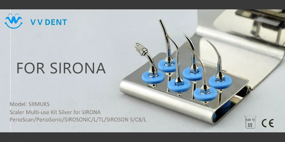 

2 PCS SRMUKS SIRONA Scaler Multi-use KIT dental cleaning tools AND dental hygiene tools FOR cheap dental cleaning