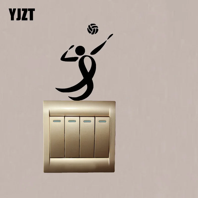 

Volleyball Black Ribbon Wall Sticker Switch Decal Vinyl 7SS0134