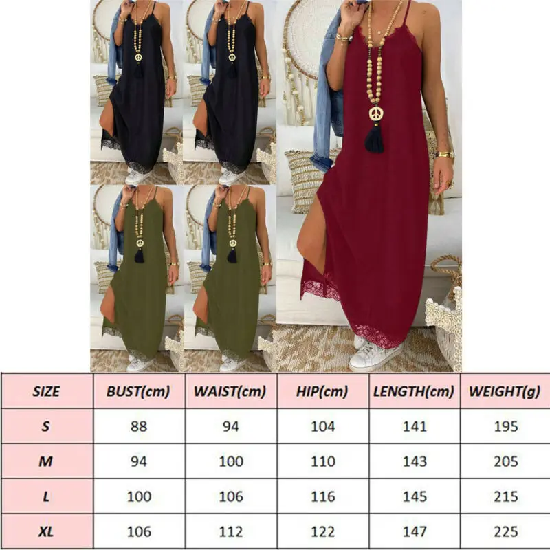 Women's Summer Boho Casual Long Maxi Evening Party Cocktail Beach Dress Sundress