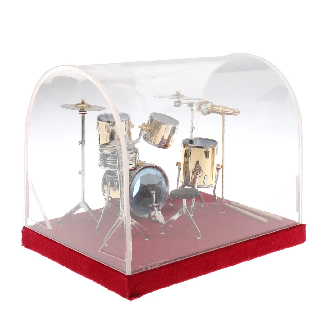 14*10*10 см миниатюрный медный барабанный набор модель музыкальная рамка приборной панели