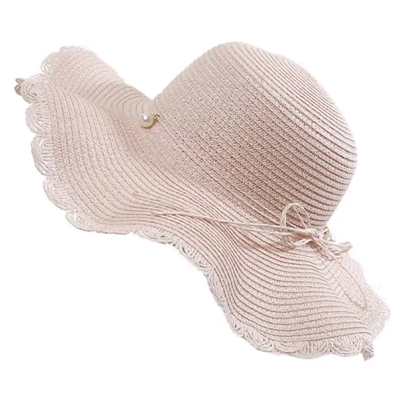 Женские летние плетеная, из соломы широкий волнистые с полями, солнце ...