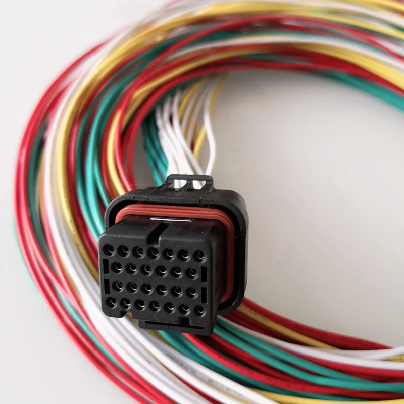 

26 Pin/Way ECU Auto Computer Connector Oil Gas Electrical Plug With Cable Wire Pigtail For Tyco AMP 3-1437290-7 3-1437290-8