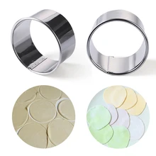 3 шт./компл. из нержавеющей стали Круглый Круг пельменей обертки формы торт печенье резак кухонные принадлежности для выпечки