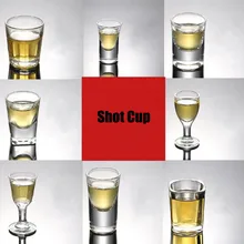 Стакана Ликера пуля Форма Transpaernt Стекло чашки выстрел чашки Moutai толстая подошва напиток Пивной инструмент много видов для избранных