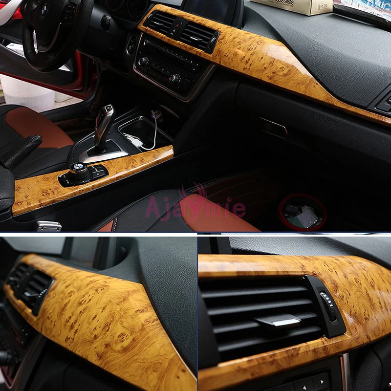 

30cm*1m Car-Styling Interior Wood Color Car Sticker Overlay Moulding Film For Lexus LX Toyota Land Cruiser 100 FJ100 Accessories