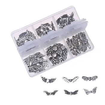 

60pcs Butterfly Jewelry Components Angel Wings DIY Decor Charm Jewelry Pendant Chain Necklace Jewelry Accessories