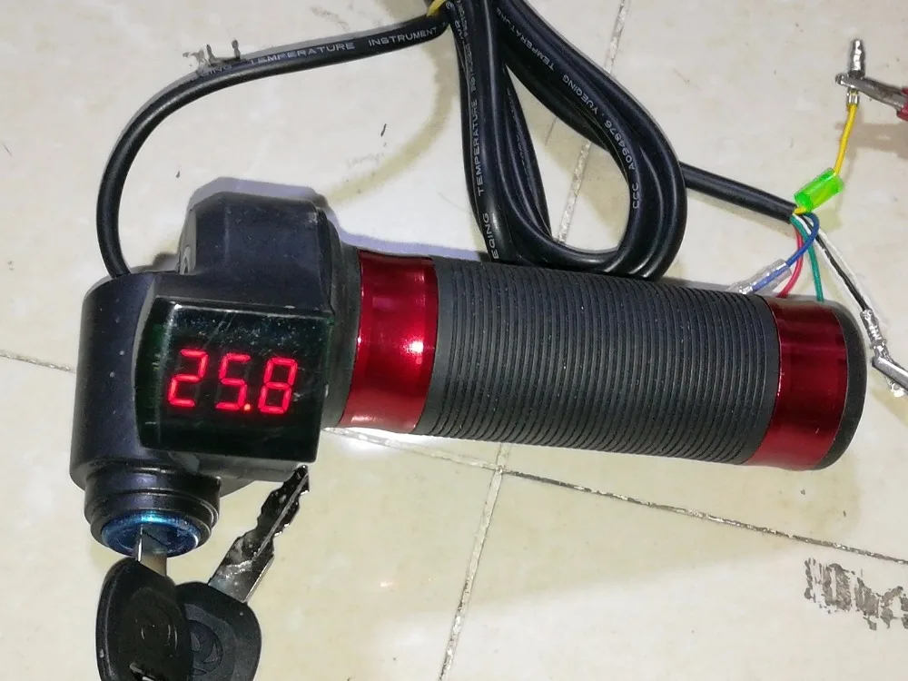 24-36-48V-Electric-Scooter-Twist-Throttle-3-Wire-Speed-Control-Power-Display-LED