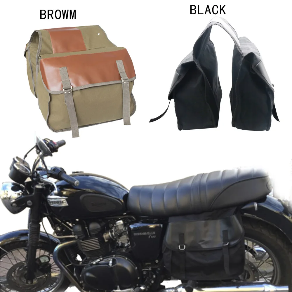 

Motorcycle Scooter Travel Bags Saddlebag for Triumph for Harley Sportster XL883 XL1200 for Ducati Motorcycle Parts Luggage Bag
