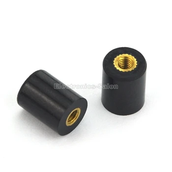 

( 100 pcs/lot ) 10mm Black Bakelite Insert Brass M3 Thread Insulated Female Standoff Spacer.