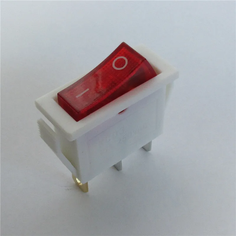 

KCD3 White with Lamp 3 Feet ON/ OFF Electric Pot Switch Accessories Multifunctional Electric Rice Cooker Pan Rocker Switches