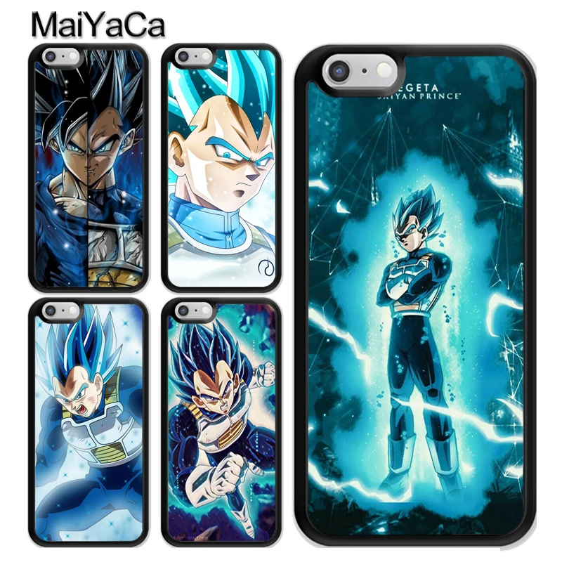 

MaiYaCa Vegeta Blue Dragon Ball TPU Plastic Phone Case For iPhone X XR XS MAX 6 6s 7 8 Plus 5 5s SE Back Cover Coque