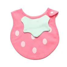 Клубника милый бандана детский нагрудник хлопок младенческой Мальчики Девочки нагрудник мягкая застежка Нагрудник слюнявчик полотенца мальчик бандана для девочек Детские аксессуары