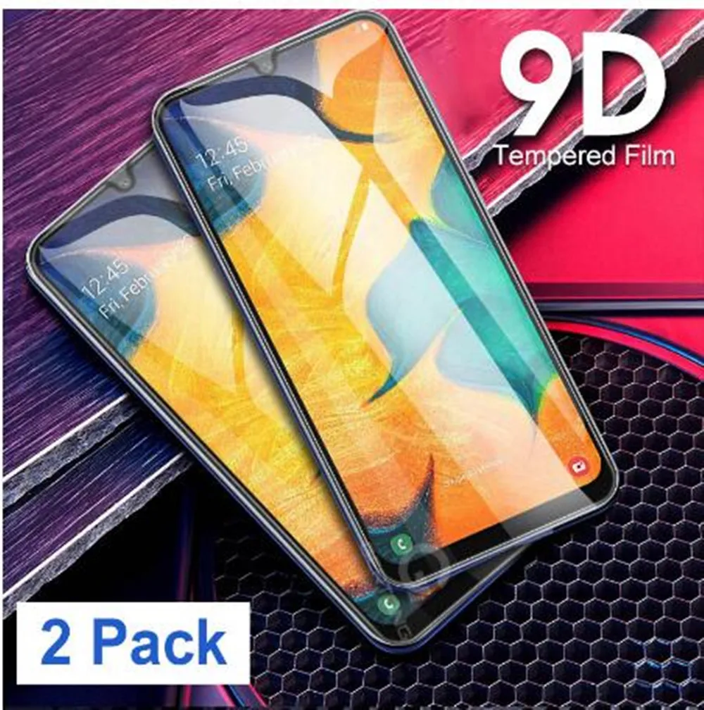 

2 Pcs 9D Curved Tempered Glass For Samsung Galaxy A10 A20 A30 A40 A50 A70 A80 A90 Screen Protector For Samsung M10 M20 M30 Glass
