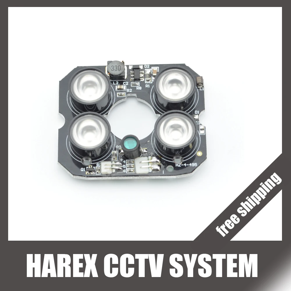 Security Camera LED IR Infrared Illuminator Board Plate with 4pcs array