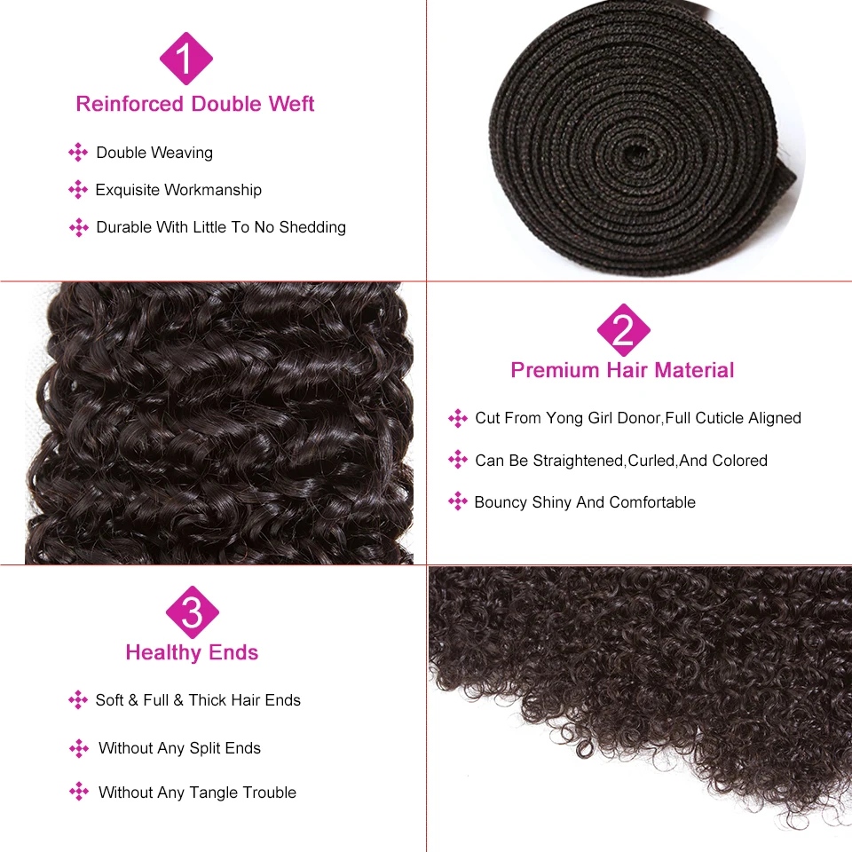 Soph Queen Hair Mongolian Hair Weave Kinky Curly Bundles With Closure 100% Human Hair Remy Hair Extensions Natural Color Soph Queen Hair Mongolian Hair Weave Kinky Curly Bundles With Closure 100% Human Hair Remy Hair Extensions Natural Color