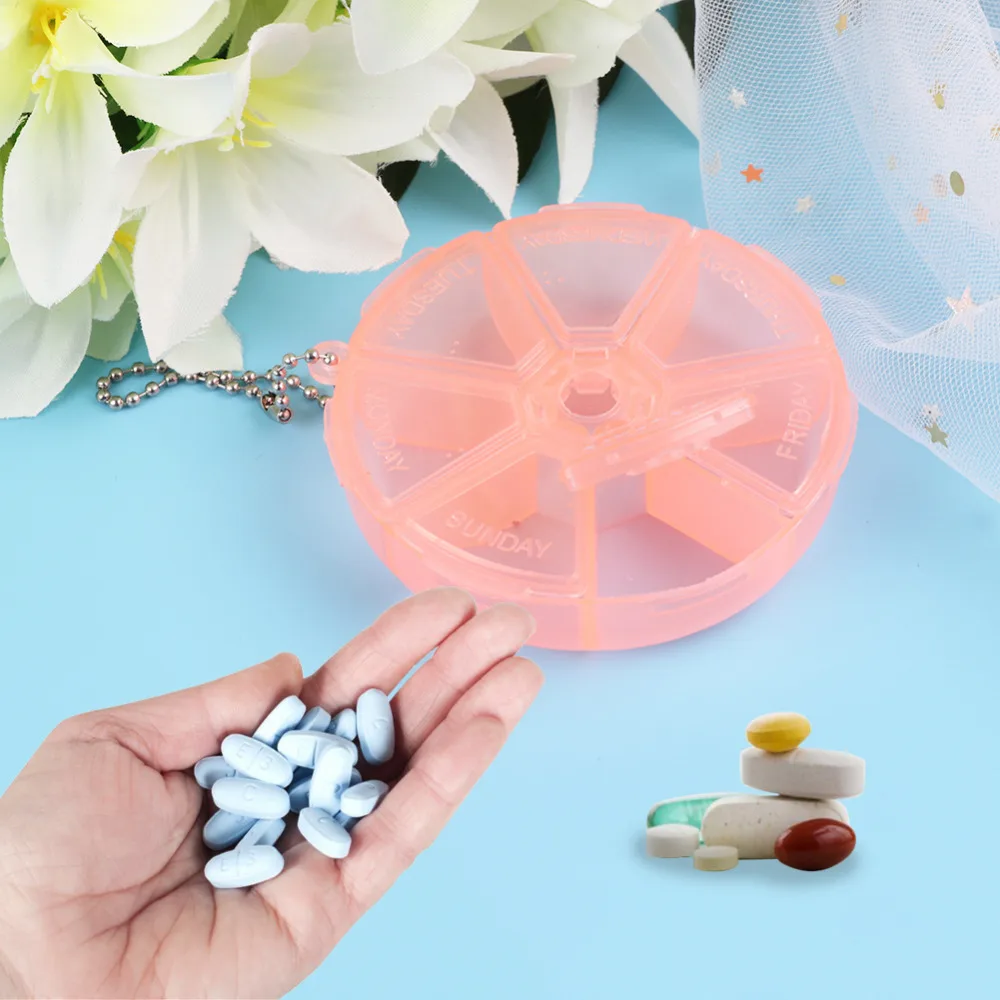 4 сетки прозрачный пластик таблетки медицина коробка таблетки Pillbox бусины ювелирные изделия чехлы таблетки контейнер инструмент для здоровья