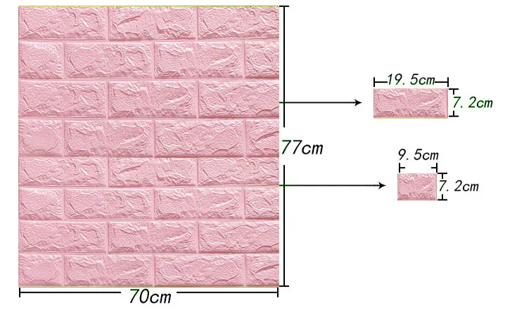 70x77cm-DIY-3D-Wall-Stickers-PE-Foam-Safty-Home-Decor-Wallpaper-Wall-Decor-Brick-Living-Room (2)