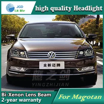 

high quality Car Styling Head Lamp case for VW Passat 2012 LED Headlight DRL Daytime Running Light Bi-Xenon HID Accessories