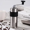 Silver Coffee Grinder Mini Stainless Steel Hand Manual Handmade Coffee Bean Burr Grinders Mill Kitchen Tool Grinders ► Photo 1/6