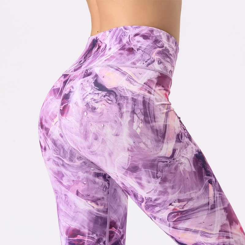 Эластичные брюки с высокой посадкой фитнес спортивные Леггинсы колготки тонкая спортивная одежда для бега спортивные женские штаны для йоги быстросохнущие тренировочные штаны