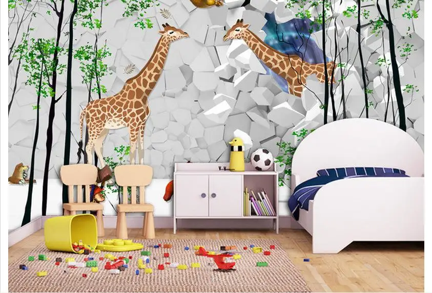 Customized 3d wallpaper 3d kids wallpaper murals Sweet forest children