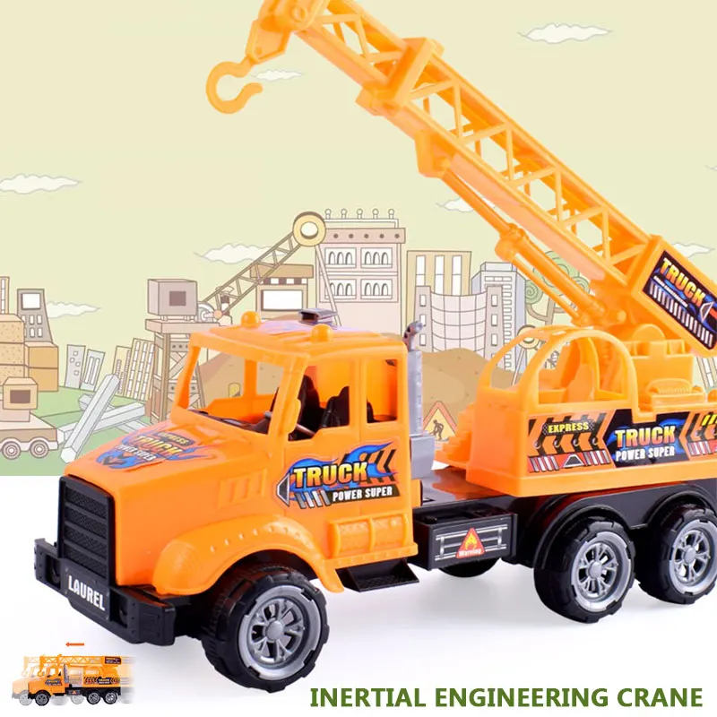 

Mini Engineering Vehicles Pull Back Toy Excavator Forklift Burrow Truck Dump Truck Crane Charging Crane Road Roller Kid's Toys